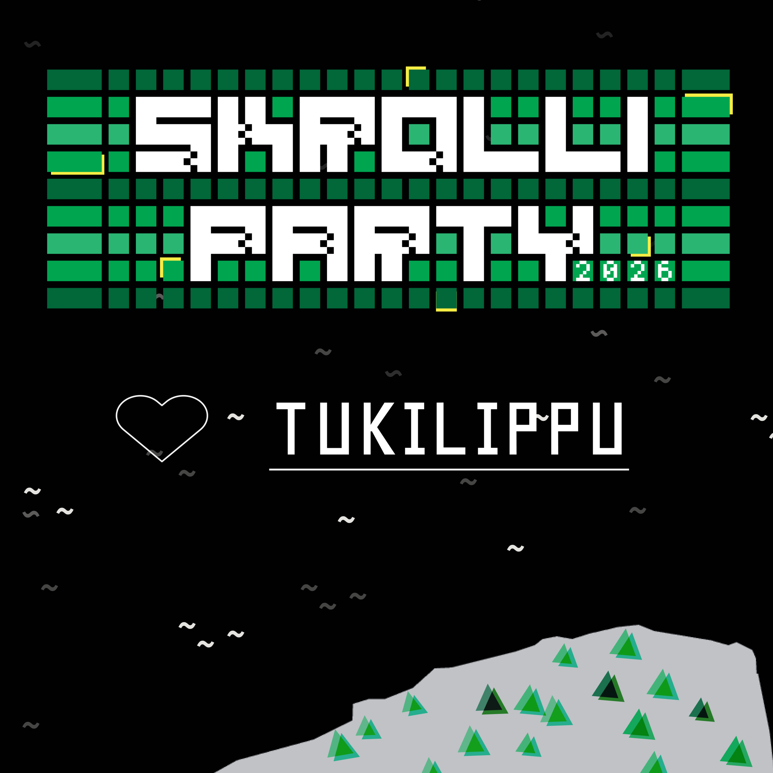 Skrolli Party Kannatuslippu